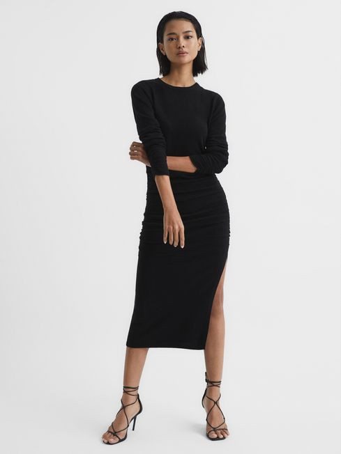 Ruched Midi Dress | Reiss UK