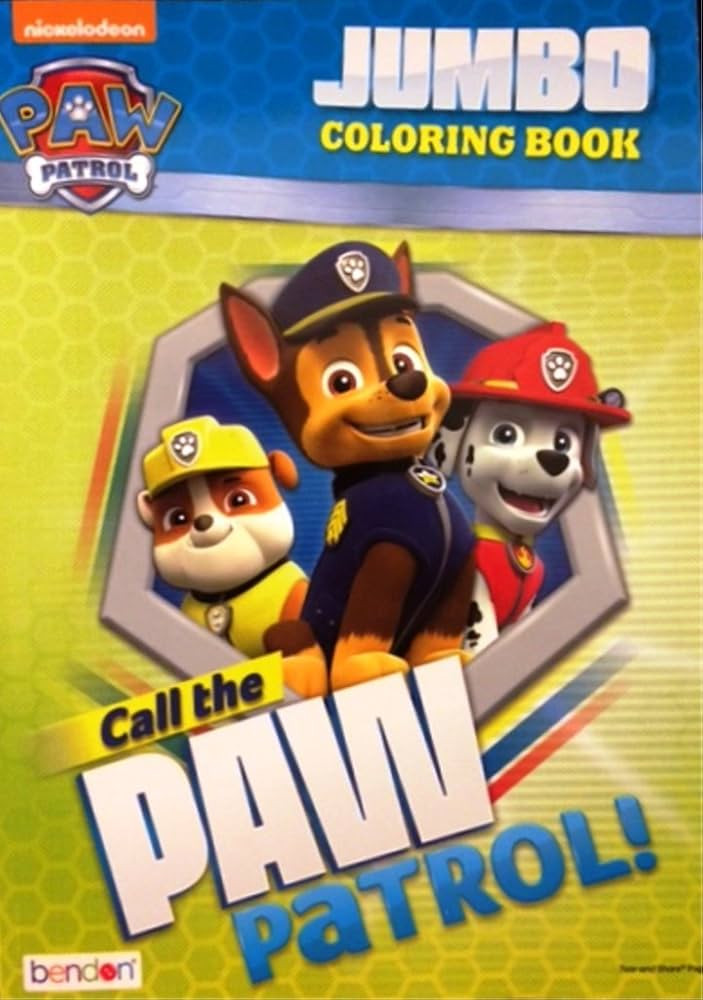 Paw Patrol Jumbo coloring book , "Call the Paw Patrol !" | Amazon (US)