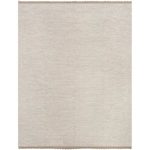 SAFAVIEH Montauk Sharlene Solid Braided Cotton Area Rug, Beige, 8' x 10' | Walmart (US)