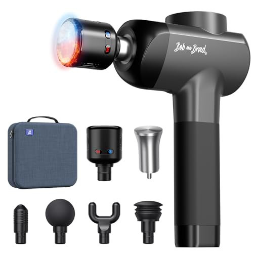 Bob and Brad X6 Pro Max Massage Gun with Heat-Cold and Metal Head Therapy, FSA/HSA Eligible, Percussion Deep Tissue Massager Gun for Athletes, Electric Muscle Massage Gun with 6 Replacements | Amazon (US)