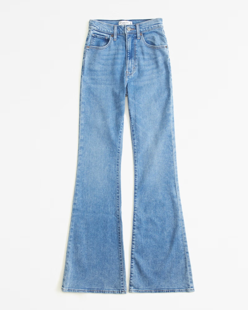 Ultra High Rise Stretch Flare Jean | Abercrombie & Fitch (US)