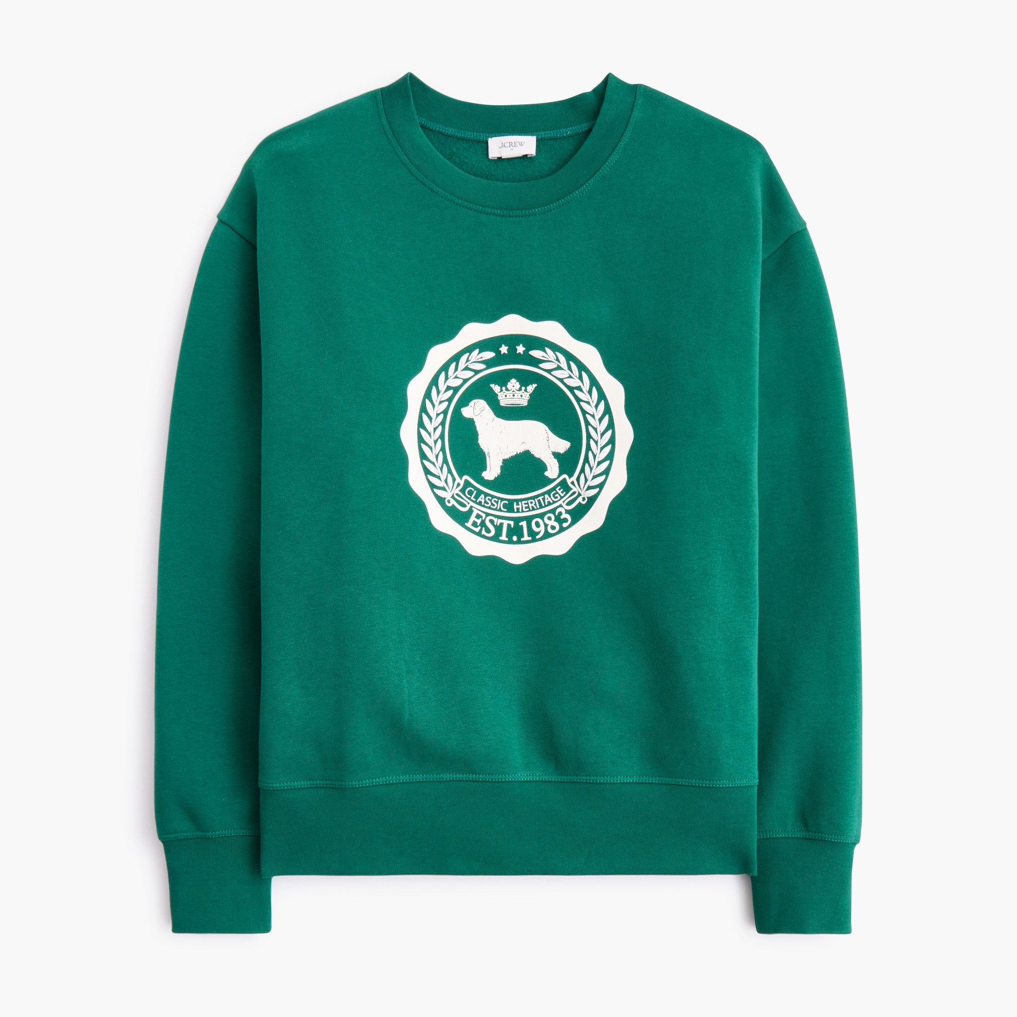 Dog crest graphic sweatshirt | J.Crew Factory