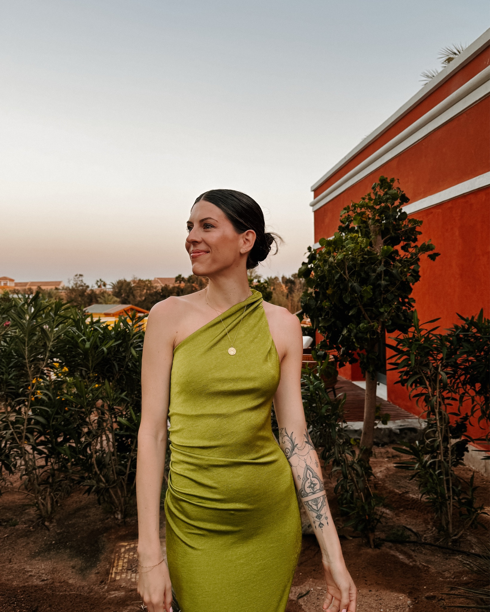 Vacation Outfit | this dress is an old Mango style, so I linked a few similar! This green is my favorite during summer! I also shared my makeup 💄 ☀️ coin necklace is Hey June btw!

#LTKFindsUnder100 #LTKTravel #LTKSeasonal