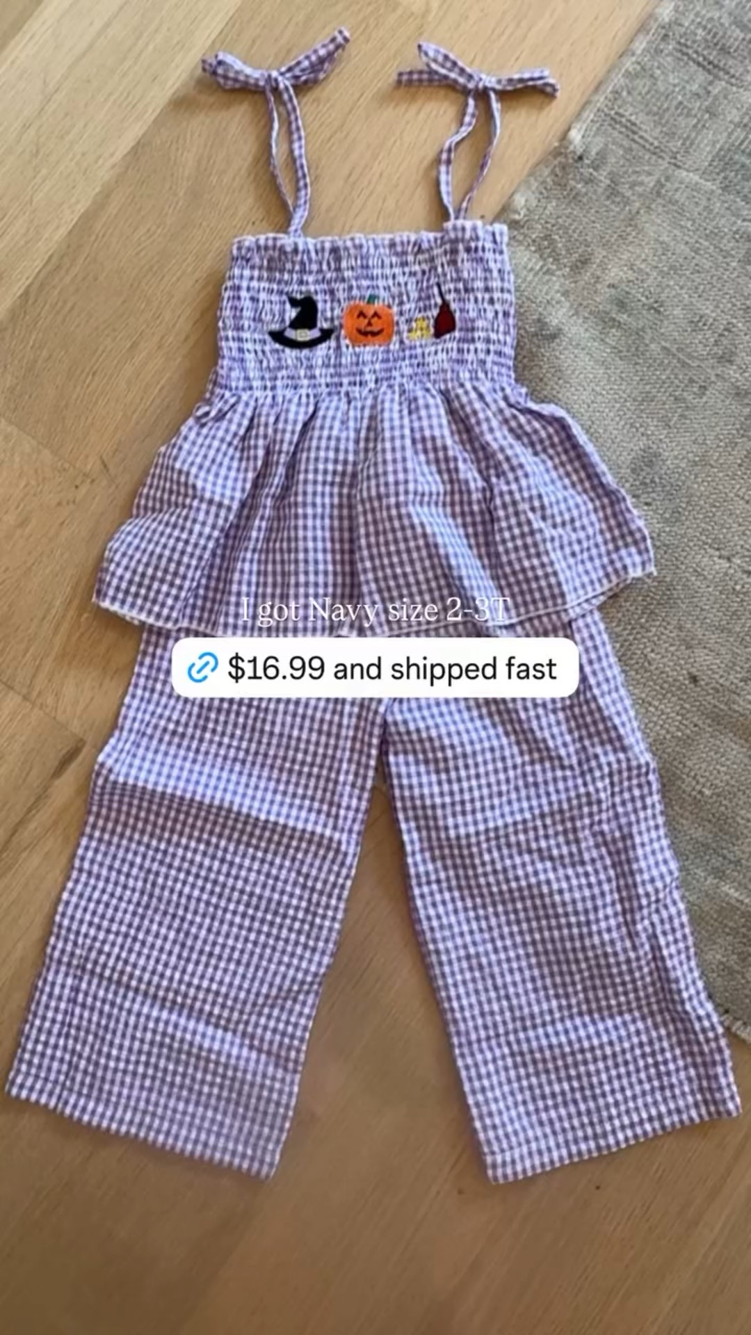 Just got this purple gingham Halloween outfit for Navy. It’s so adorable and they have so many options. Got Navy a size 2-3T and shipped fast!

#LTKSeasonal #LTKFindsUnder50 #LTKKids