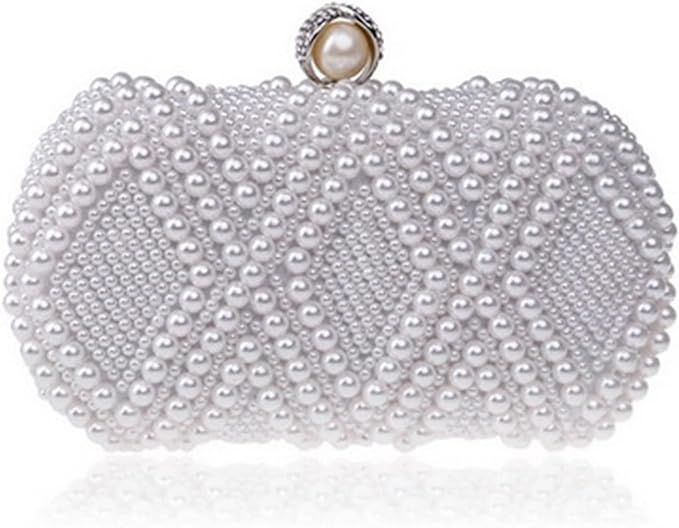 Pearl Handbags Beaded Wedding Bags Small Day Clutches Night Club Evening Bags (Color : C, Size : ... | Amazon (US)