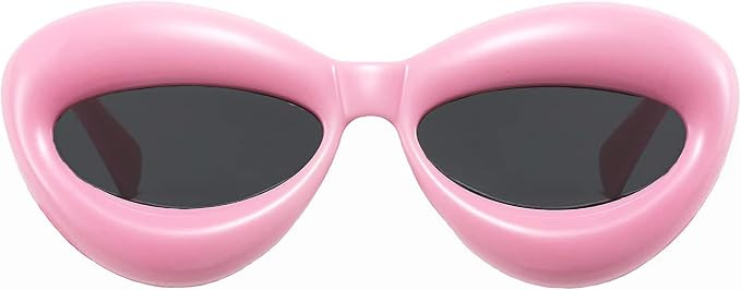 Fashion Inflated Cat-eye Sunglasses for Women Oversized Frame Sexy Lip Candy Color Glasses Trendy... | Amazon (US)