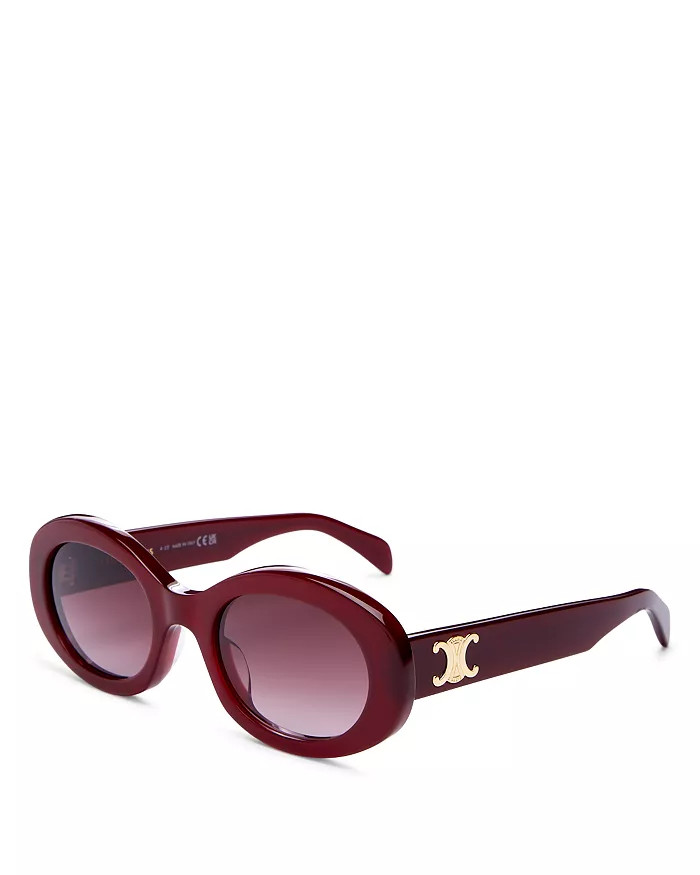 Triomphe Oval Sunglasses, 52mm | Bloomingdale's (US)