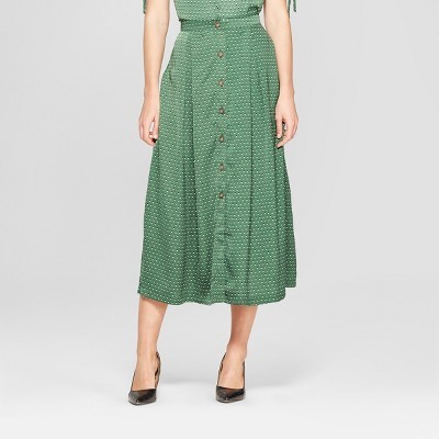 Women's Button Front Full Skirt - Who What Wear™ | Target
