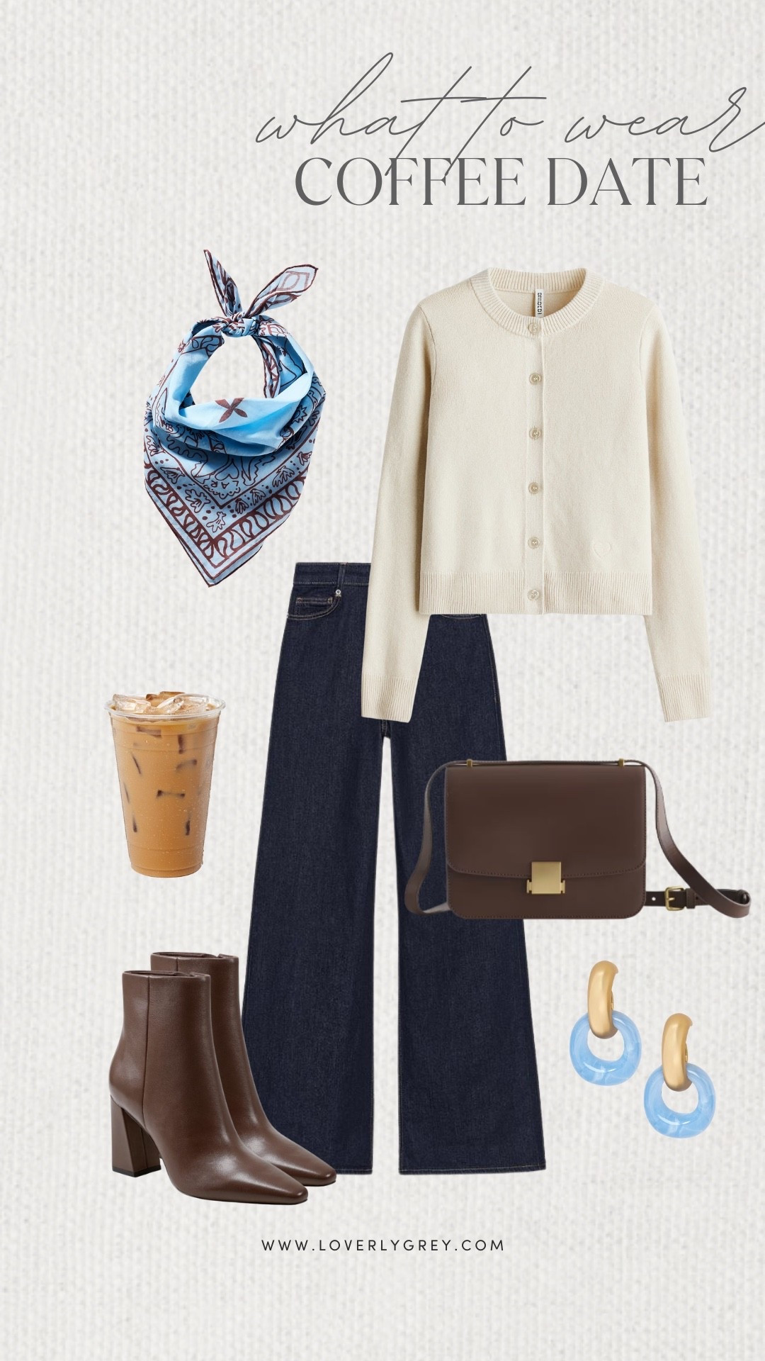 Loverly Grey, what to wear for a coffee date. An everyday long sleeve cardigan paired with dark wash denim and Anthropologie scarf tied around your neck. Pair the look with brown booties, a matching purse, and target earrings to complete the look. Loverly Grey, what to wear, coffee date 

#LTKootd #LTKgrwm #LTKSeasonal