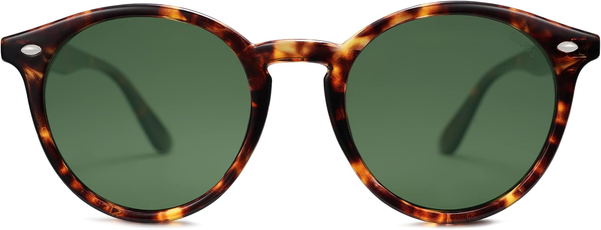 SOJOS Retro Round Polarized Sunglasses for Women Men Classic Vintage Sunnies SJ2069 | Amazon (US)