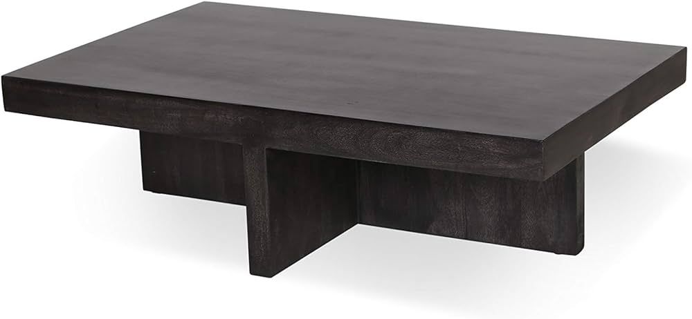 Henderson Black Solid Wood Coffee Table | Amazon (US)