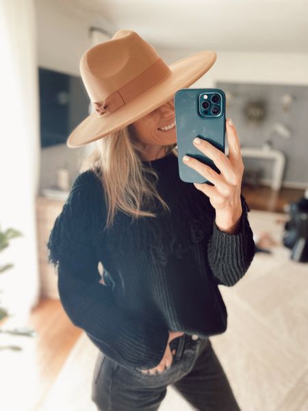 Amazon day to night items that I am loving!! Some of these are on sale too ( sweater / boots / earrings / silk top … ) . Everything was super tts ( in smalls! ) and I loved this hat so much I can’t even tell you how happy I am! 

#LTKsalealert