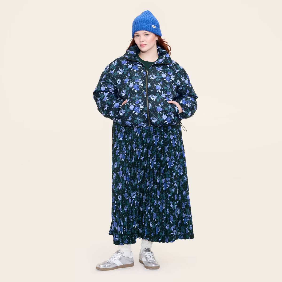 Women's Floral Puffer Jacket - Woolrich x Target Blue | Target