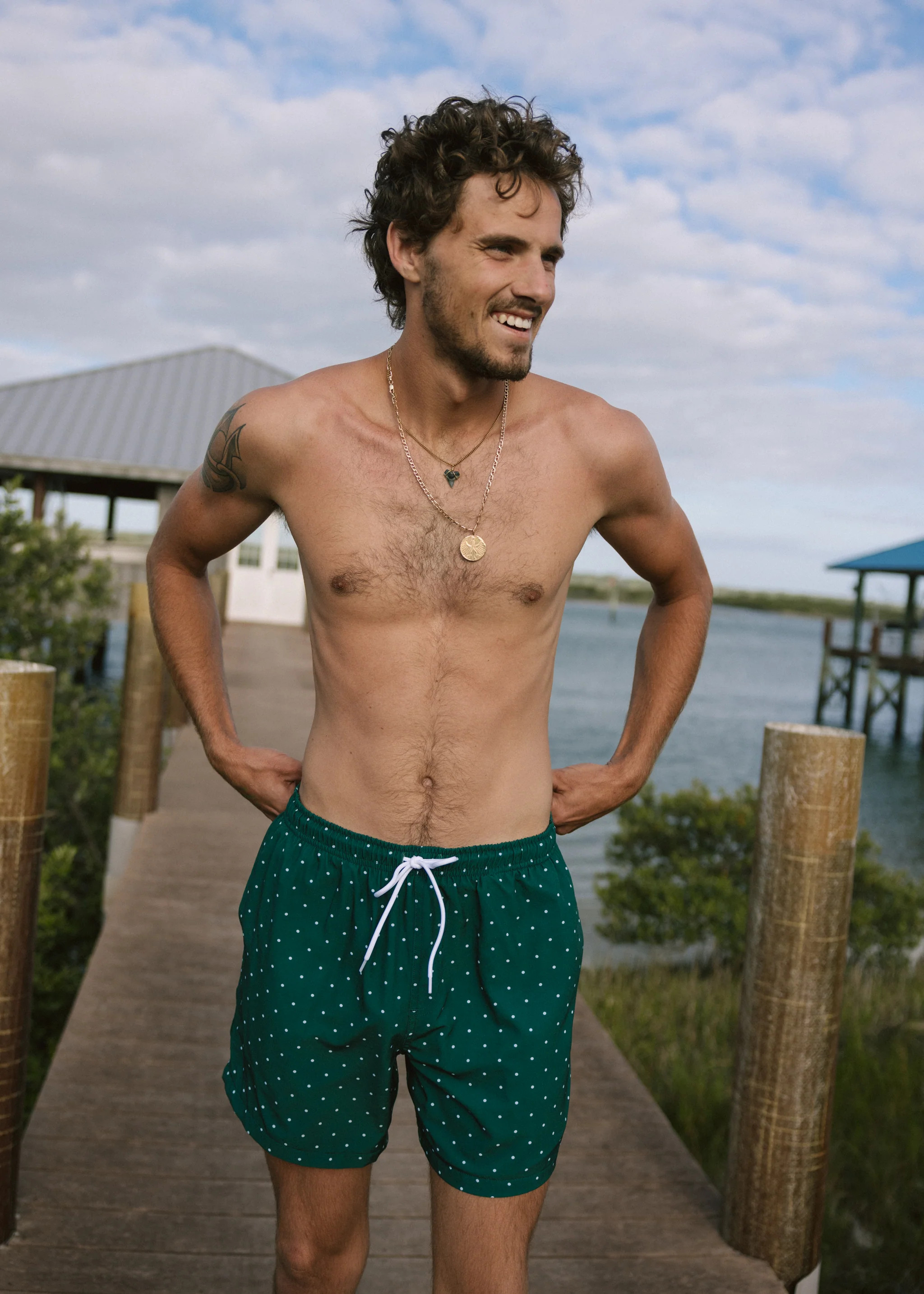 Nick's Vineyard Swim Trunk | Grey Bandit