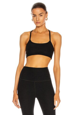 Beyond Yoga Spacedye Slim Racerback Bra in Black | FWRD 