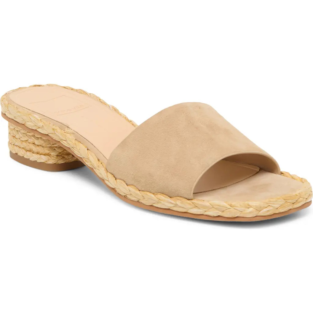 Dolce Vita Dixi Slide Sandal in Camel Suede at Nordstrom, Size 10 | Nordstrom