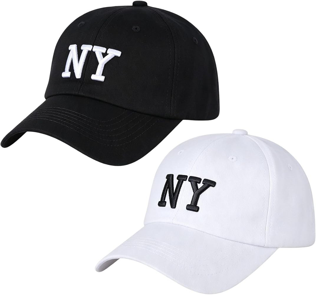 BAIMORE Simple Classic Versatile NY Embroidery Adjustable New York Baseball Cap Unisex | Amazon (US)