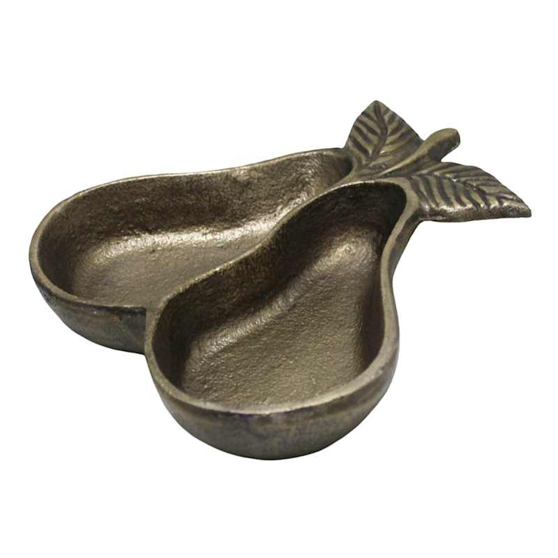 Gold Pear Trinket Tray, 7" | At Home