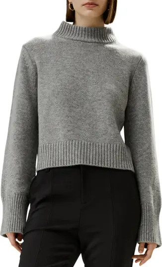 Ribbed Collar and Hemline Wool Cashmere Sweater | Nordstrom