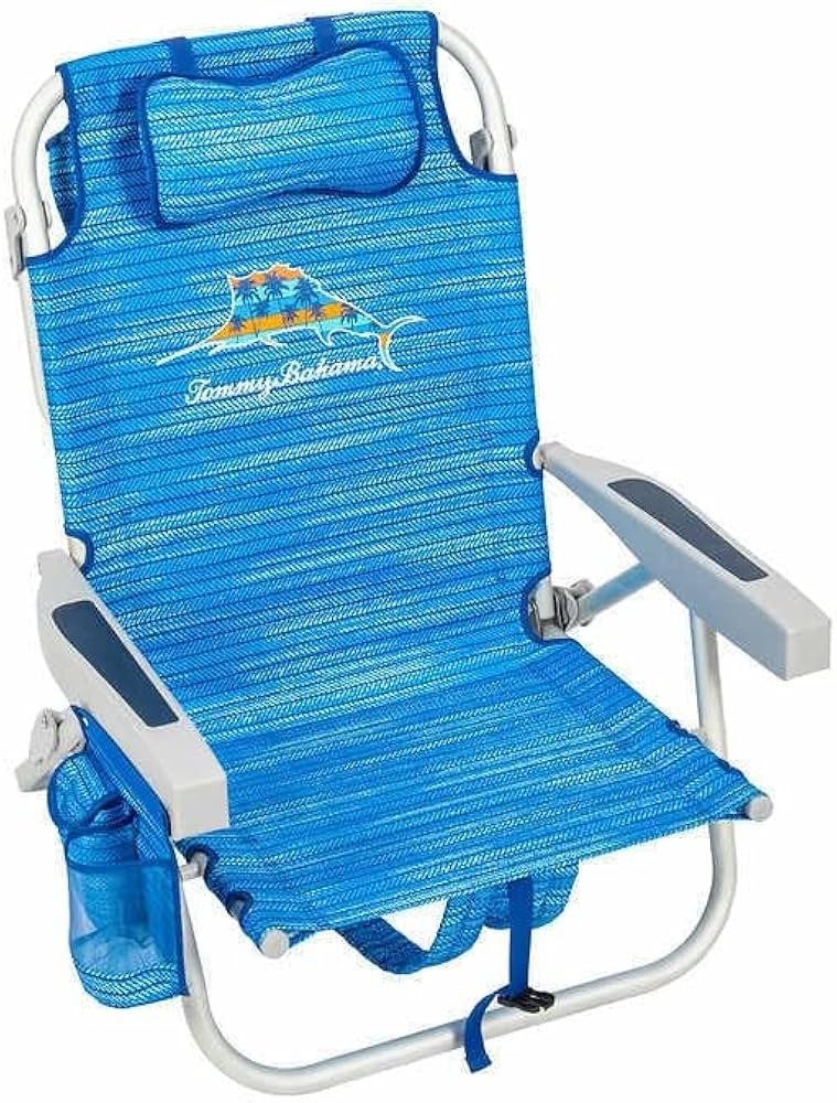 Tommy Bahama Backpack Cooler Beach Chairs - Blue Marlin | Amazon (US)