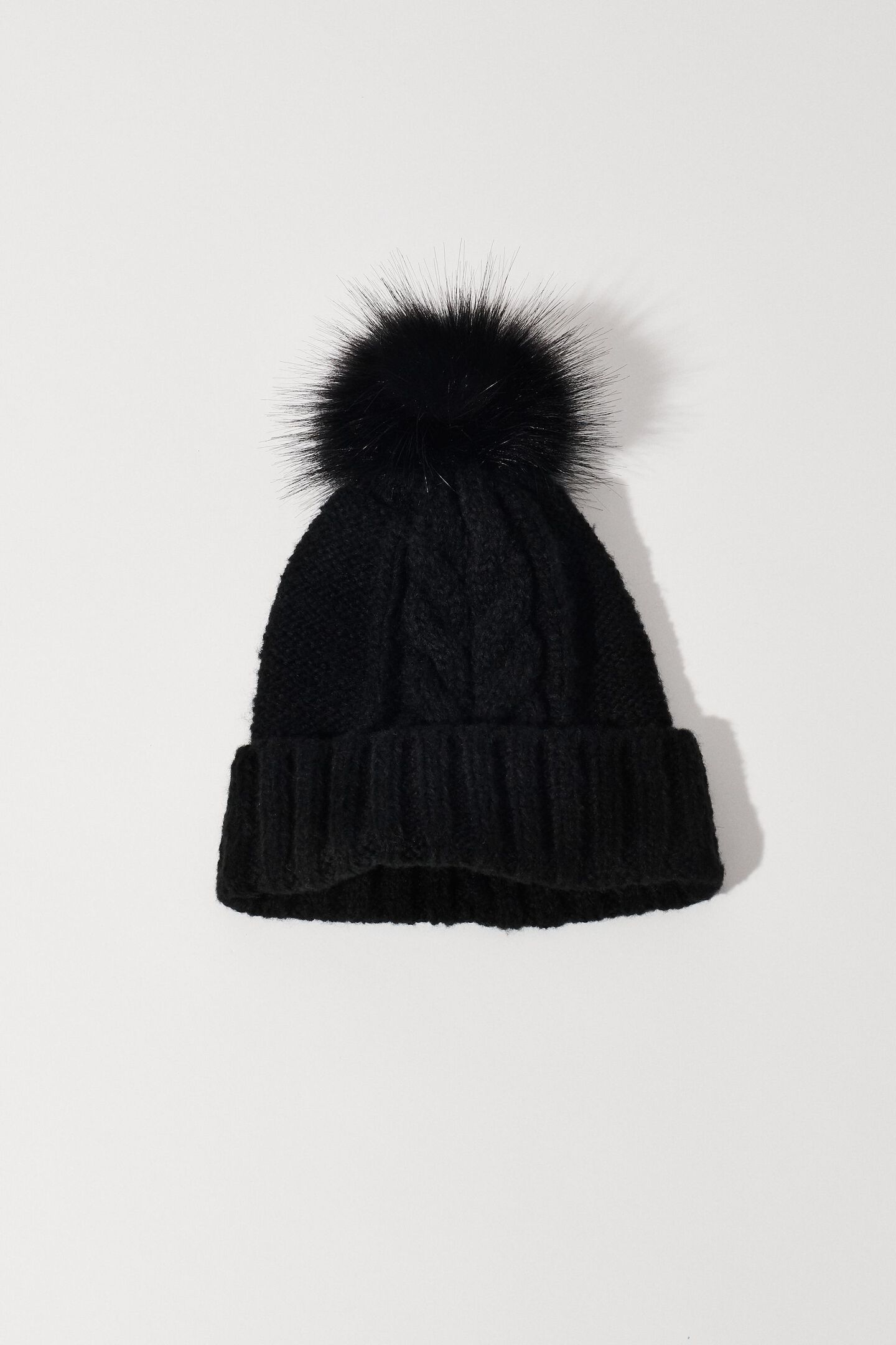 Cable Knit Beanie with Pom Pom | Garage Clothing