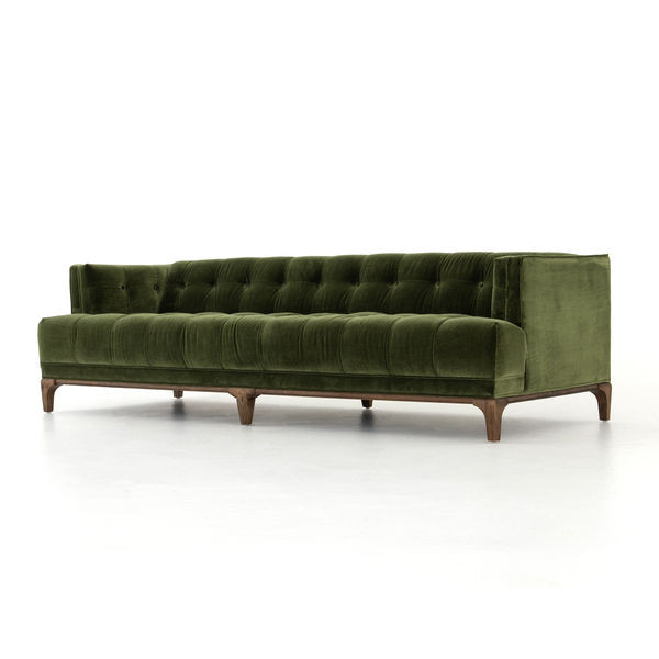 Dylan Sapphire Olive Upholstered Sofa | Scout & Nimble