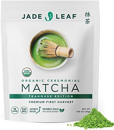 Jade Leaf Organic Matcha Green Tea Powder - Authentic Japanese Origin - Premium First Harvest Cer... | Amazon (US)