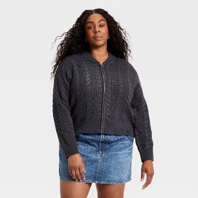 Women's Cable Full Zip Fashion Jacket - Universal Thread™ | Target