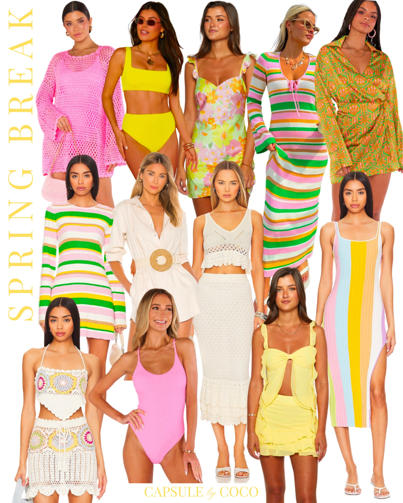 SPRING BREAK ☀️⛱️

Spring break outfit, spring break outfits, spring break dress, spring break dresses, spring break swim, vacation outfit, vacation dress, vacation outfits, vacation dresses, senior spring break, beach look, vacation look, spring break look, coverup, coverups, cover up, cover ups, bikini, bikinis, one piece, one piece swimsuit, beach outfit, beach outfits, beach dress, beach dresses, CapsuleByCoCo

#LTKU #LTKtravel #LTKswim