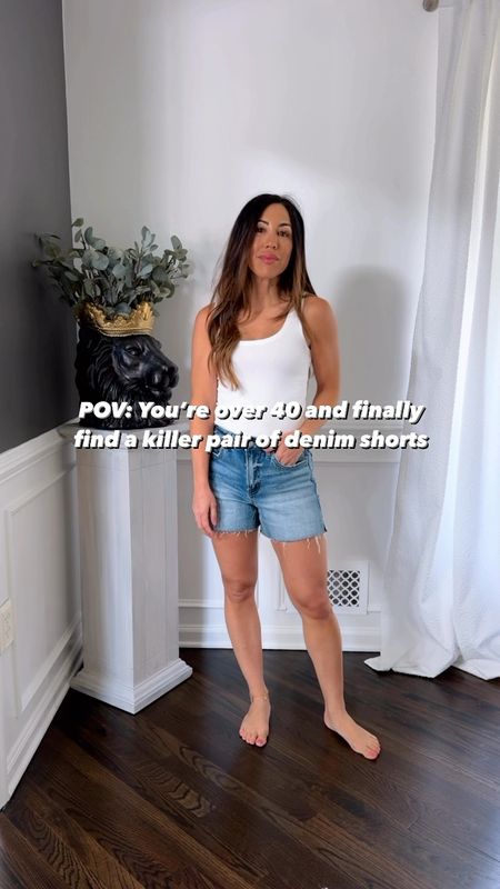 Quite possibly the best denim shorts ever. They have stretch, longer length and they are affordable but feel designer. Both the shorts and gauze top come to under $50 with code TAMMYL15. Necklace code TAMMY20. PS my crossbody bag is finally back in stock.🙌🏻

Small in all. Avara 

#LTKFindsUnder50 #LTKStyleTip #LTKOver40