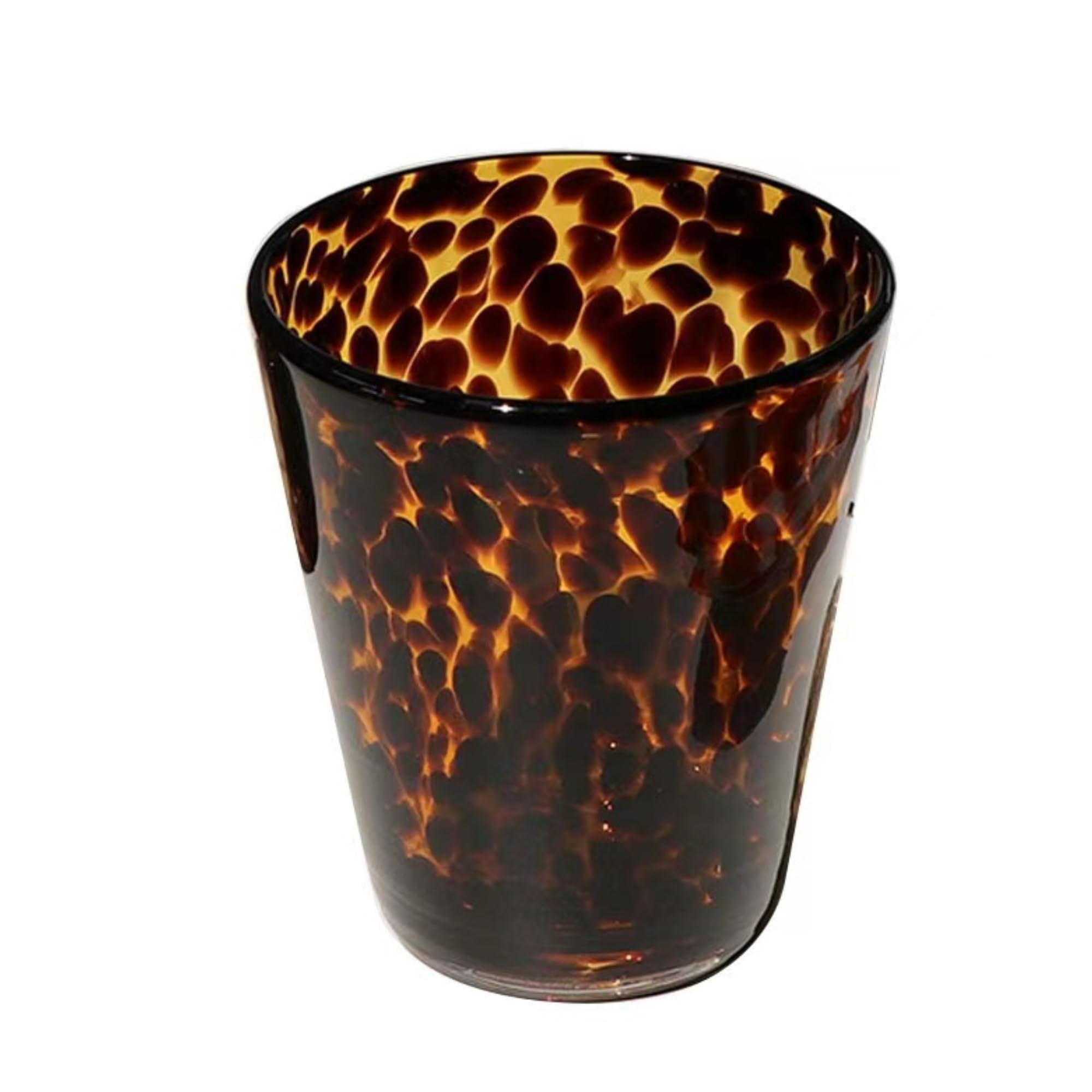Leopard Print Vintage Drinking Glasses Y2k Cute Mugs Cheetah Print Aesthetic Cups Aesthetic Room ... | Amazon (US)
