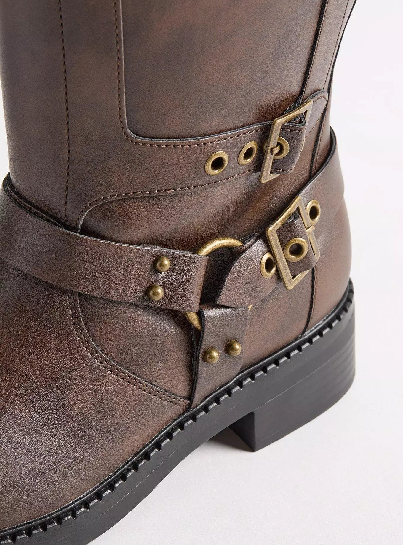 Multi Buckle Moto Knee Boot (WW) | Torrid (US & Canada)