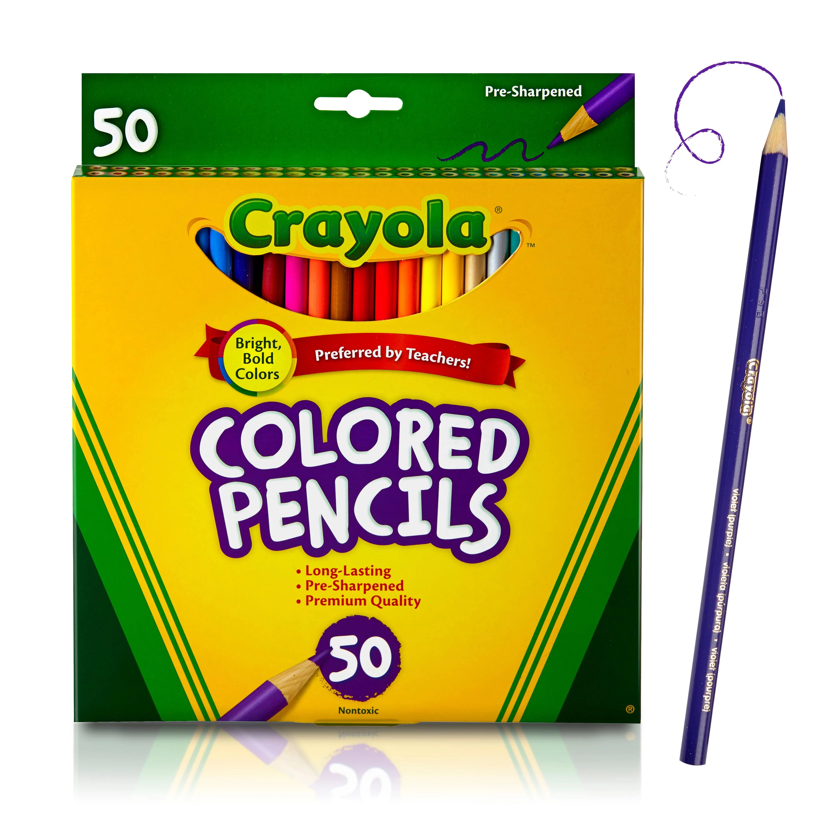 Crayola Colored Pencil Set, 50-Colors - Walmart.com | Walmart (US)