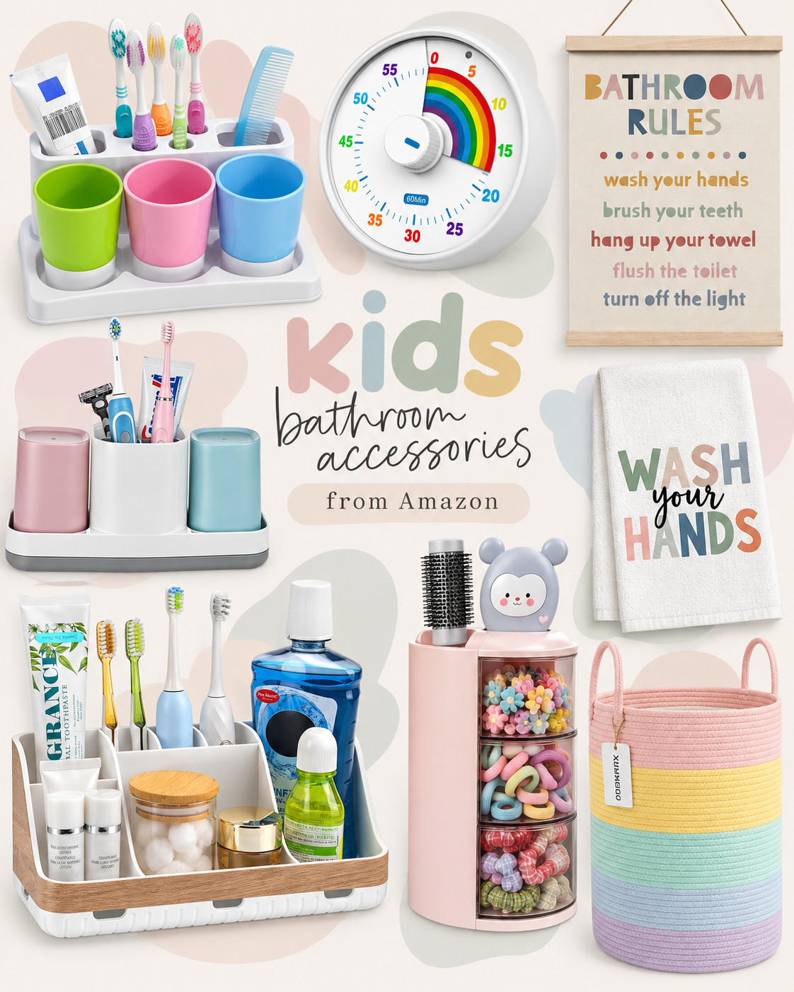 Kids’ bathroom finds that are actually cute and practical 🛁🫧 Perfect for making their space a little more organized and a lot more fun. Linked everything on my Amazon list! 🩷💙💚

#amazonfinds #kidsbathroom #kidsfinds #amazonmusthaves #homefinds #kidsroomfinds 

 #LTKHome #LTKKids