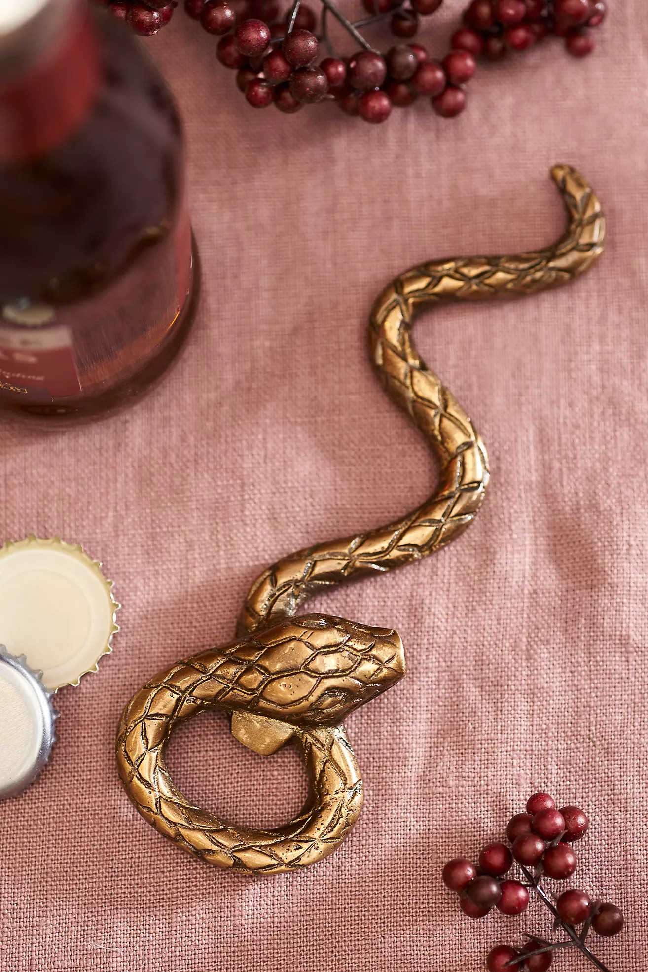 Brass Snake Bottle Opener | Anthropologie (US)