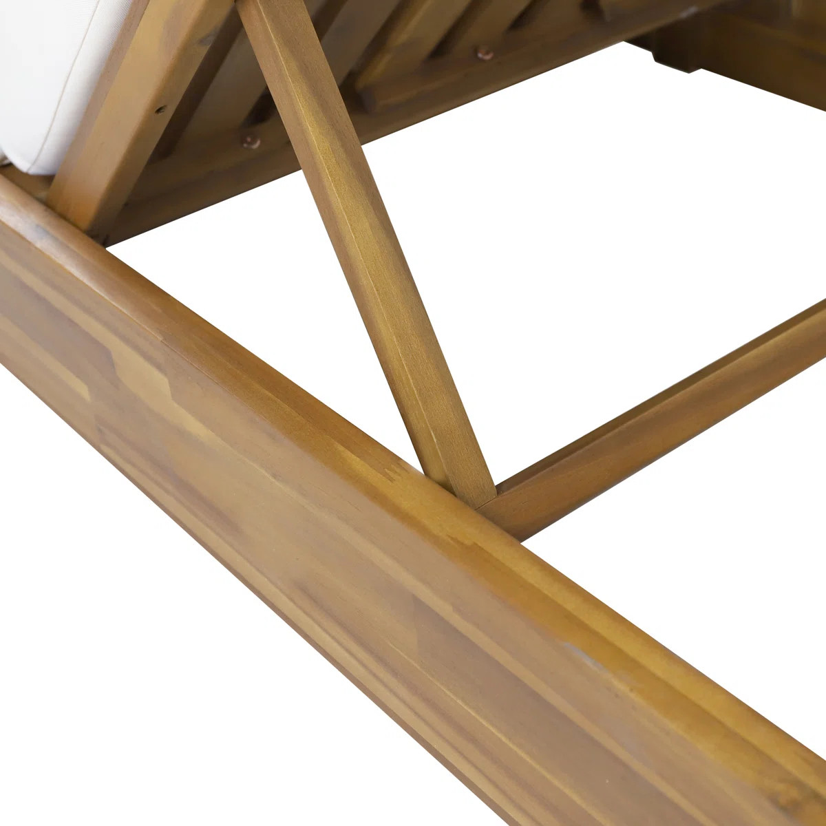 Donnie Reclining Acacia Wood Outdoor Chaise Lounge | Wayfair North America