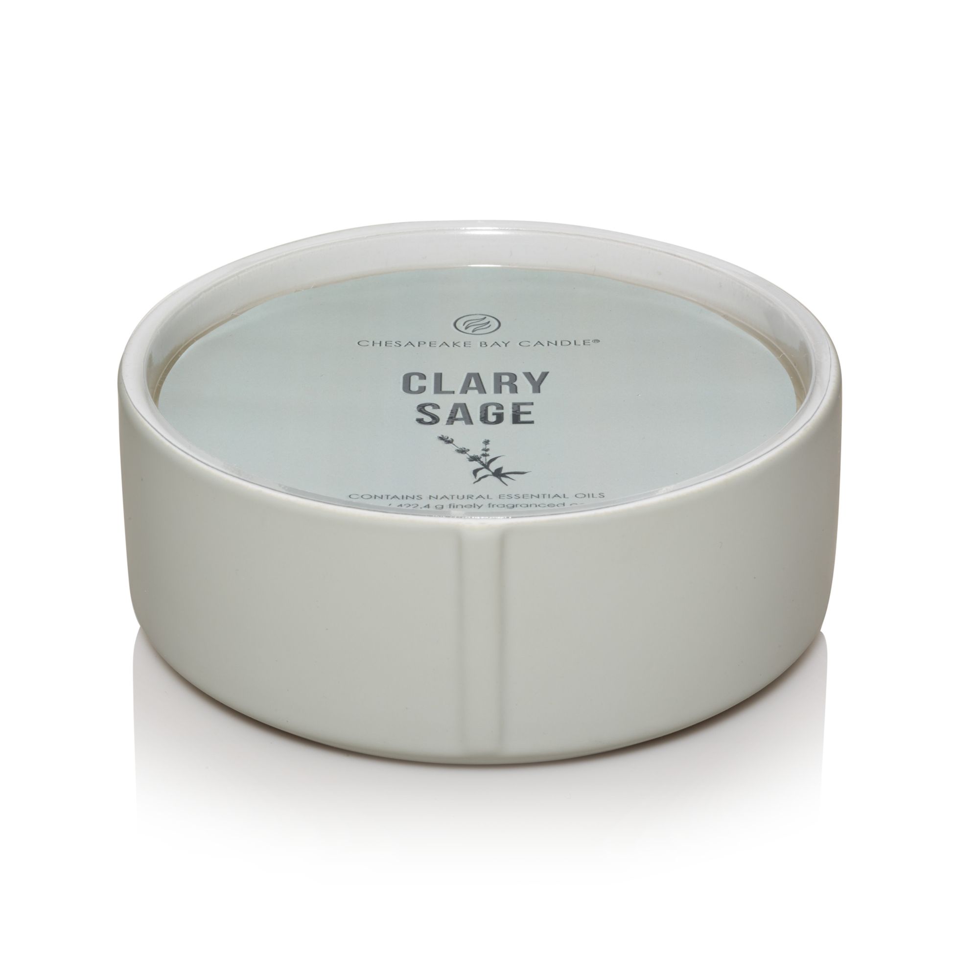 Chesapeake Bay Candle Minimalist Collection Clary Sage - 14.9oz Soft-Touch 3-Wick Ceramic Candle | Walmart (US)