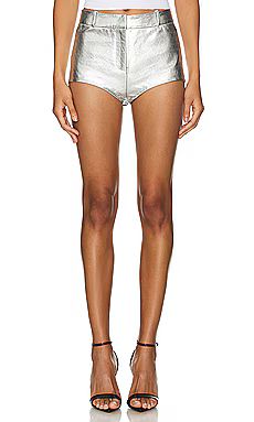 LAMARQUE Annaise Short in Metallic Silver from Revolve.com | Revolve Clothing (Global)