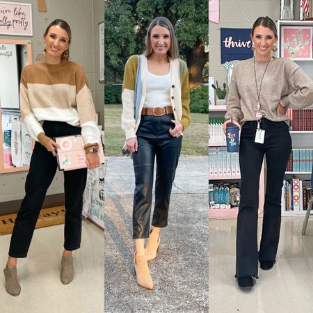 Sweater season is here! I linked these teacher style ideas, plus a weekend look! Shein for the win! 

#LTKworkwear #LTKunder100 #LTKunder50