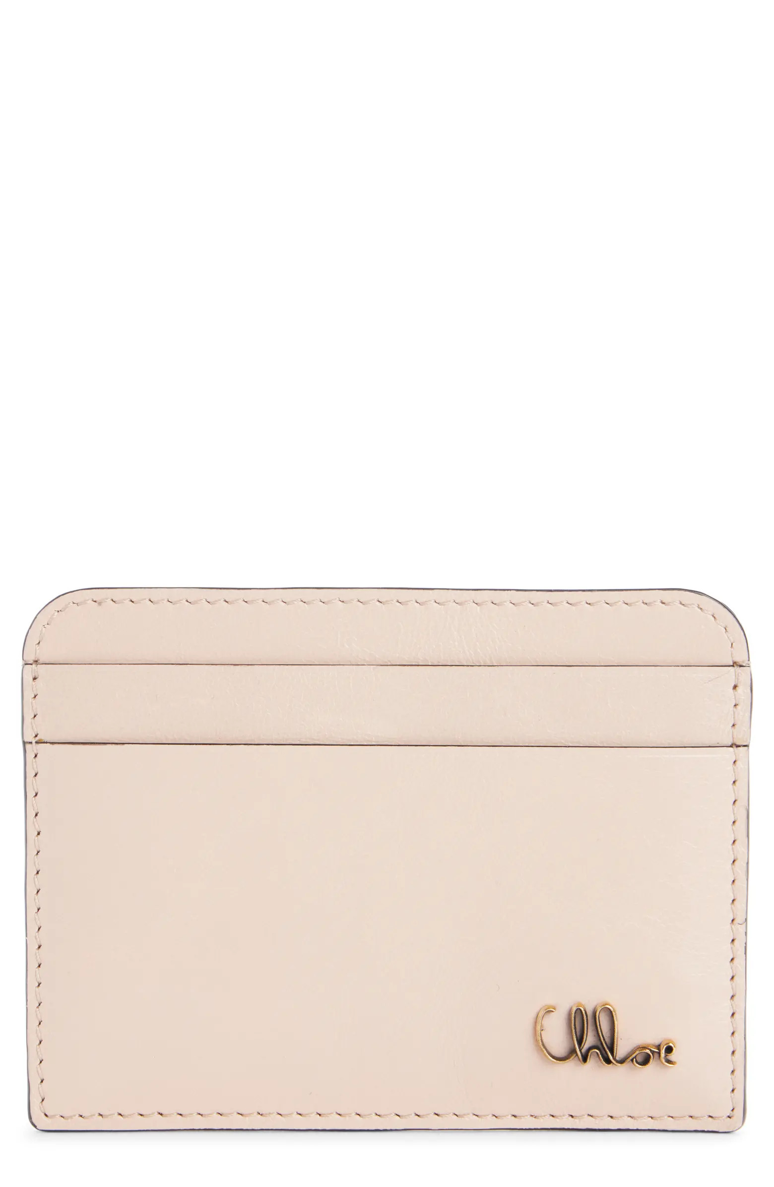 Chloé Iconic Shiny Leather Card Case | Nordstrom | Nordstrom