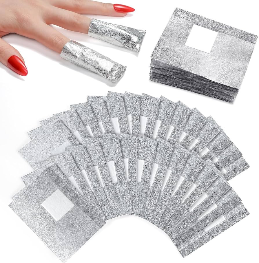 Makartt Nail Polish Remover Soak off Foils – Gel Polish Remover Foil Nail Wraps with 1.18 inch ... | Amazon (US)
