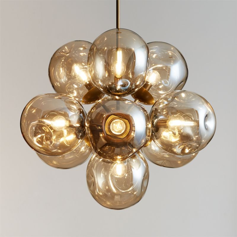Etienne Glass Chandelier Light + Reviews | Crate & Barrel | Crate & Barrel