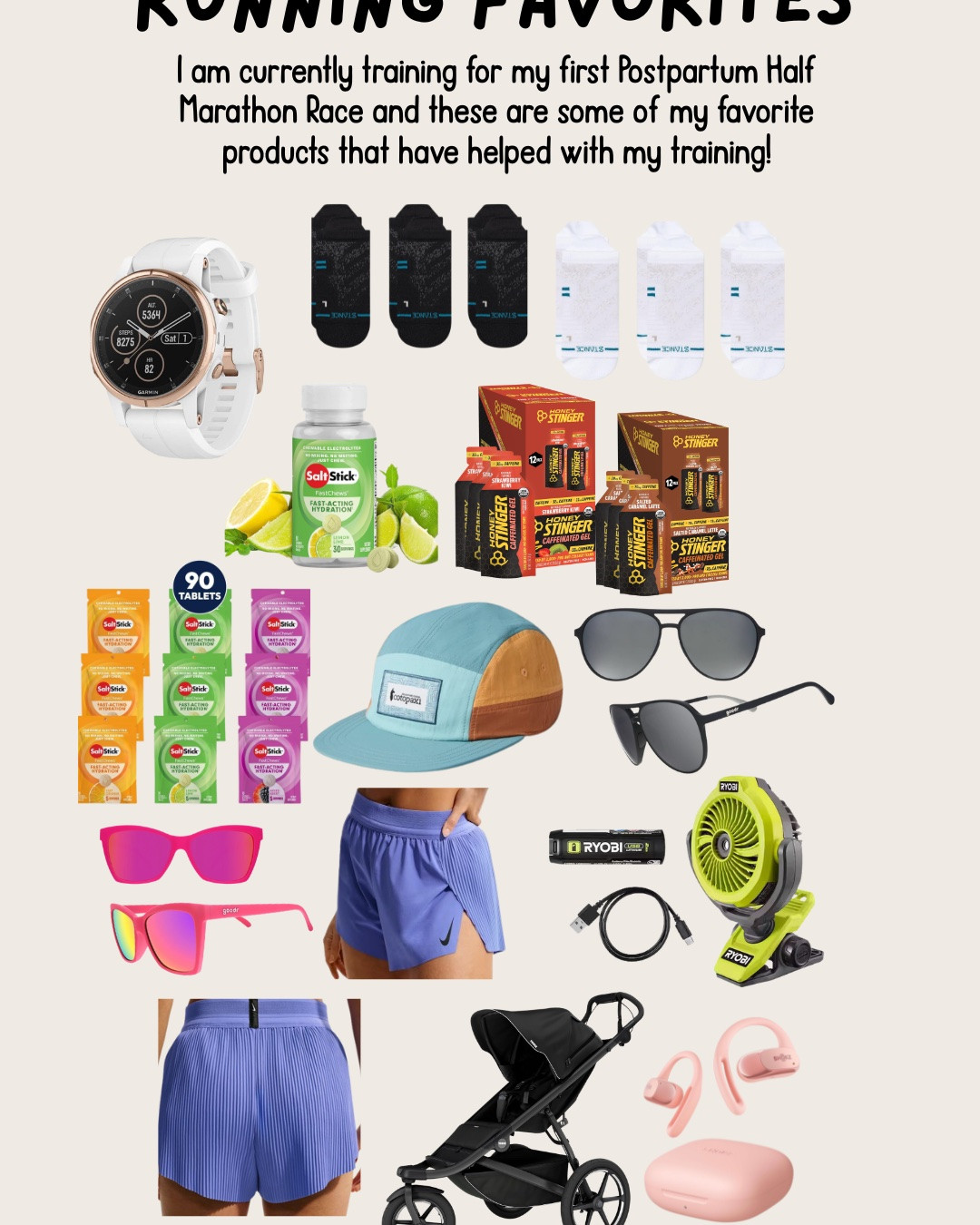 I am currently training for my first Postpartum Half Marathon Race and these are some of my favorite products that have helped with my training!

#LTKfitnessgoals #LTKmomlife #LTKActive