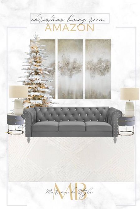 Shop this Christmas living room design!






Christmas decor, Christmas living room, neutral modern artwork, Christmas artwork, flicked Christmas tree, prelit Christmas tree, side table lamps, couch, grey couch, cozy couch, neutral rug

#LTKhome #LTKHoliday #LTKCyberWeek