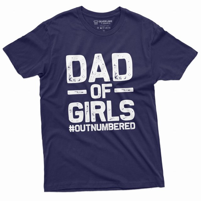 Dad Of Girls Mens Funny Father'S Day Birthday Tee Shirt For Him Daughters Daddy T-Shirt For Men U... | Walmart (US)
