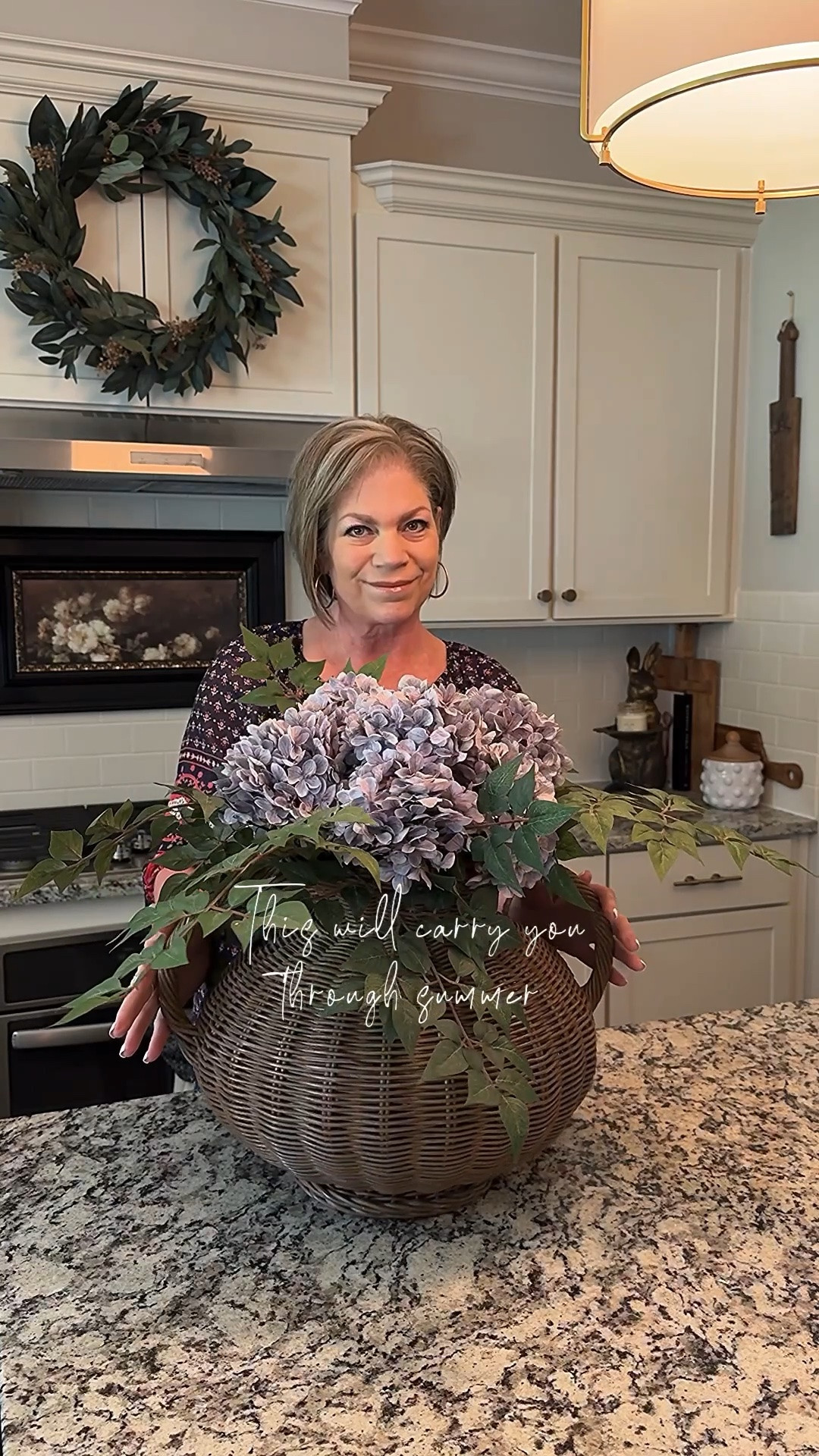 This beautiful arrangement is perfect for spring and will carry you through summer. Best part…my woven vase is on sale. This vase has been such a staple and I use it for every season.

Woven vase, china doll stems, purple hydrangea, white bowl, lotus pods, green wreath

#LTKSeasonal #LTKHome #LTKSaleAlert