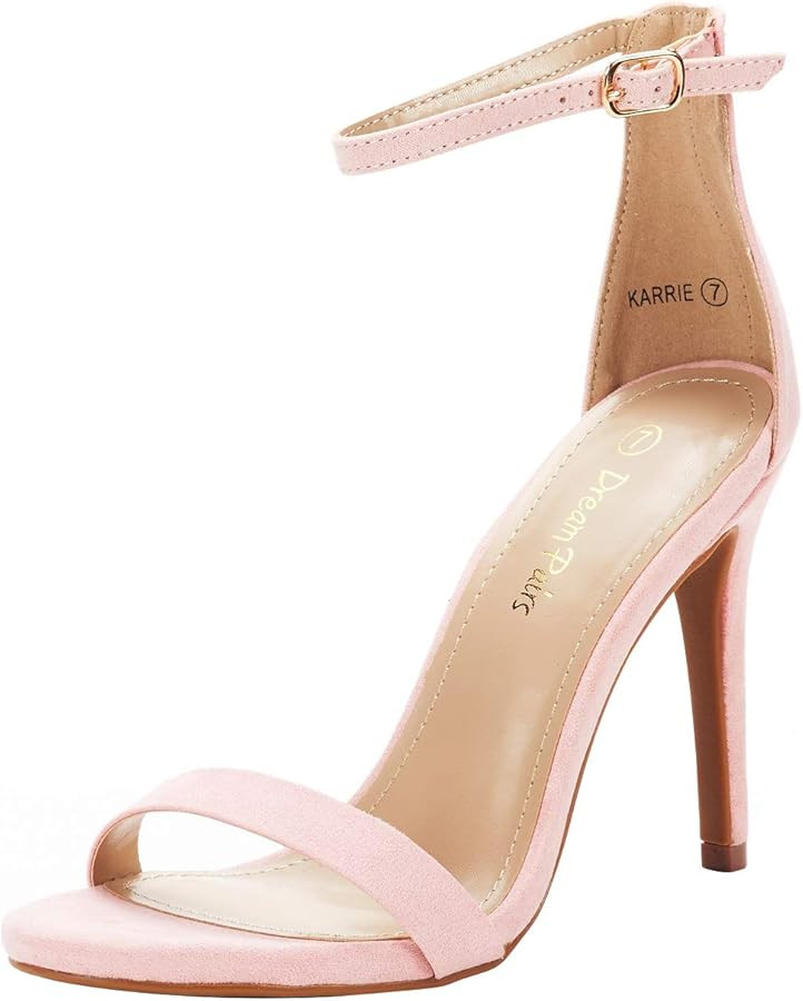 DREAM PAIRS Women's Open Toe High Heels Stiletto Heeled Sandals Sexy Dressy Shoes | Amazon (US)