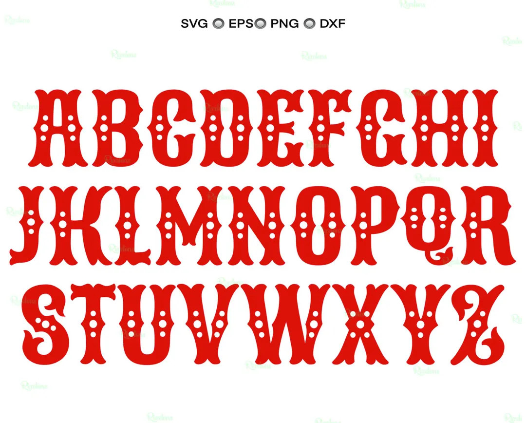 Carnival Alphabet, Circus Letters, Carnival Font, Circus Font, Circus Alphabet, Carnival Letters,... | Etsy (US)