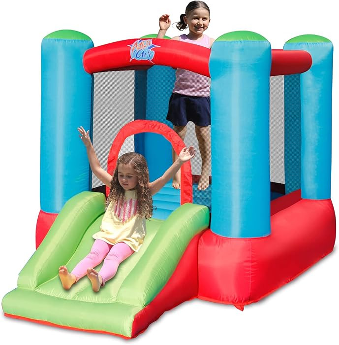 ACTION AIR Toddler Inflatable Bounce House w/Blower, Durable Sewn & Extra Thick for Indoor/Outdoo... | Amazon (US)