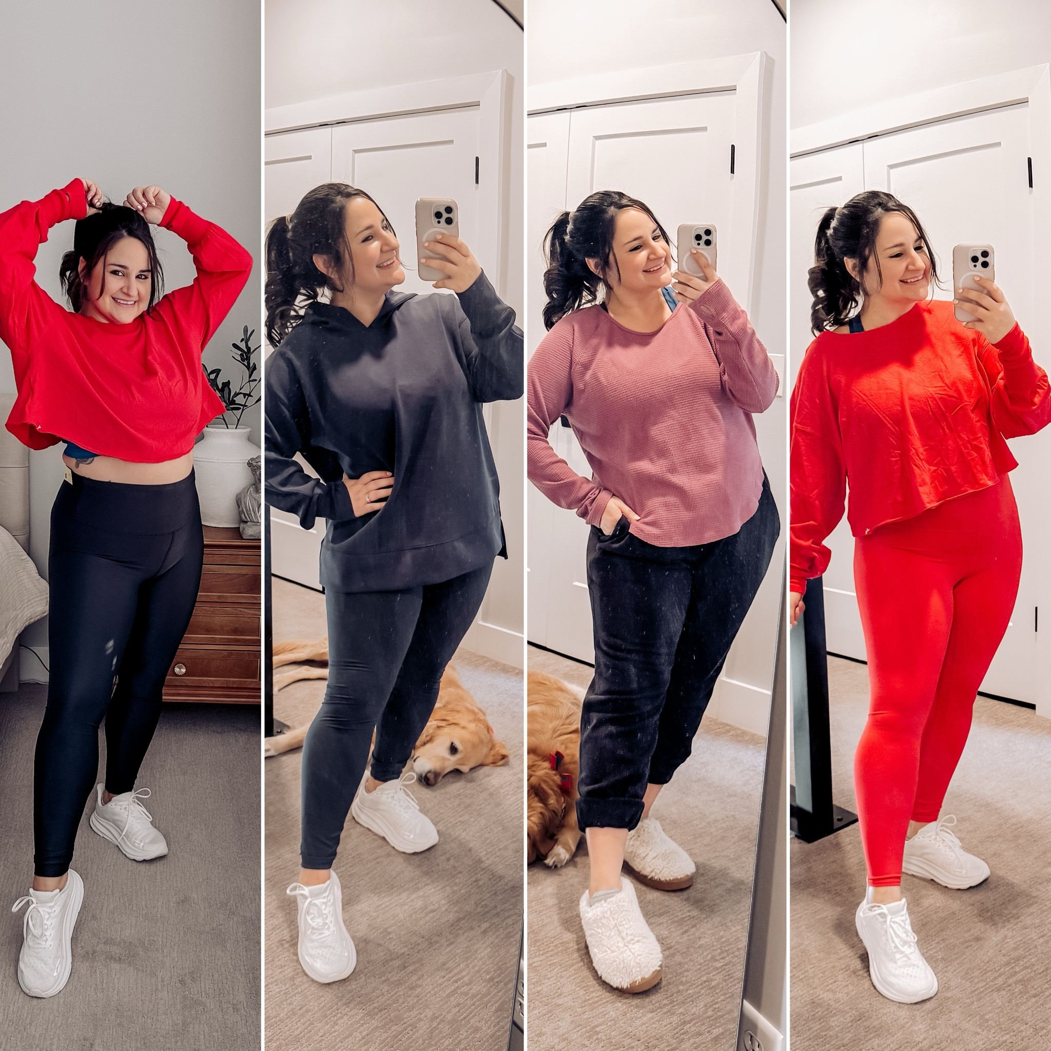 Get ready for the gym, running errands, or a comfy night in with this target athleisure haul!

Wearing a size large in everything! 

My white sneakers are so comfy and a great running shoe!

Leggings outfit, target outfit, leggings outfit, curvy outfit, midsize, size 14, comfy outfit, athleisure, cropped tshirt, red shirt, target find, workout outfit, gym outfit, red leggings, black leggings, oversized sweatshirtt

#LTKMidsize #LTKPlusSize #LTKActive